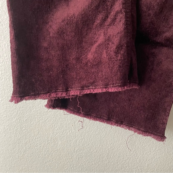 Elie Tahari | Plum Maroon Straight Leg Corduroy Pants - Picture 7 of 8